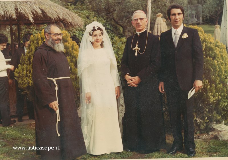 Felice e Santina sposi, foto ricordo 1972